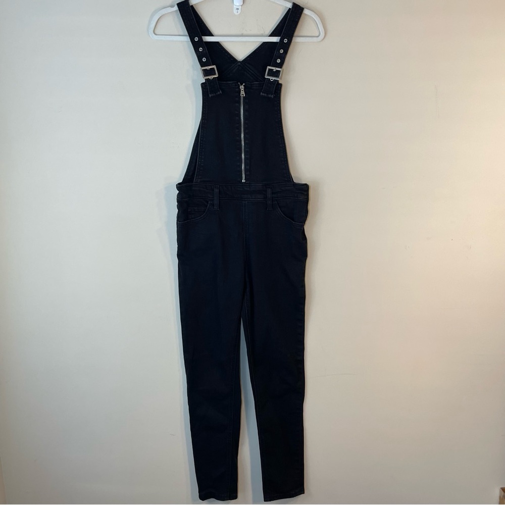 Levi Overall Black Denim Jean Jumpsuit Womens Size 27